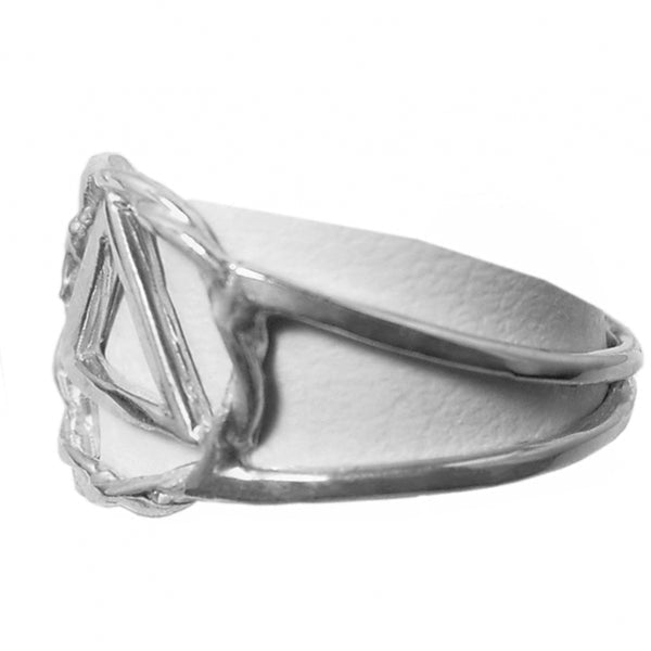 ASR13.  AA Symbol Amethyst Color,. Sterling Silver. - Premium Jewelry from 12 Step Gold by Jonathan Friedman - Just $25! Shop now at Choices Books & Gifts