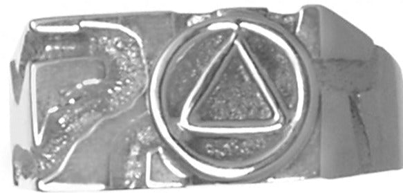 ASR17. AA Symbol. Sterling Silver. - Premium Jewelry from 12 Step Gold by Jonathan Friedman - Just $50! Shop now at Choices Books & Gifts