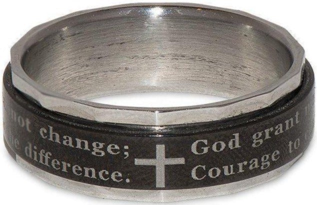 ASR18.   Serenity Spinner Ring. Stainless Steel. - Premium Jewelry from Creative Gems - Just $15.95! Shop now at Choices Books & Gifts