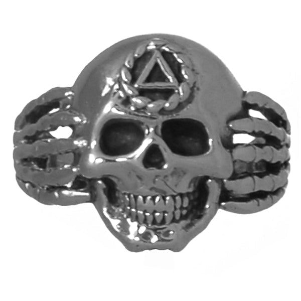 ASR20.  AA Mens Skull. Sterling Silver. - Premium Jewelry from 12 Step Gold by Jonathan Friedman - Just $60! Shop now at Choices Books & Gifts