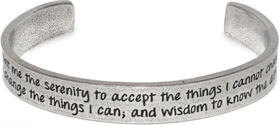 ASTB05. Serenity Prayer Cuff Bracelet. Stainless Steel. - Premium Jewelry from Whitney Howard Designs - Just $23.95! Shop now at Choices Books & Gifts