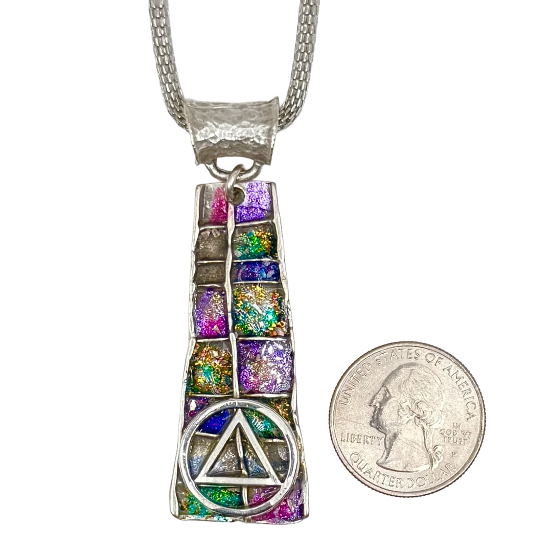 B01. "Magic Colors" Silver Plated Necklace