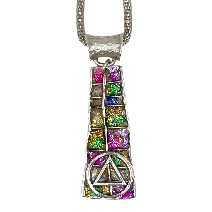 B01. "Magic Colors" Silver Plated Necklace