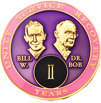 B02. Bill & Bob Pink Coin (Years 1-55)