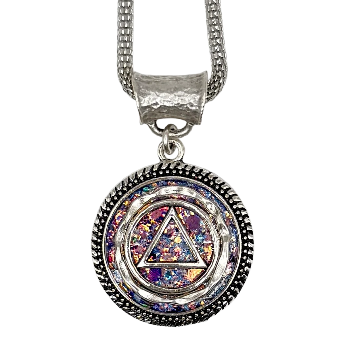 Magical Swirl AA silver-plated recovery necklace