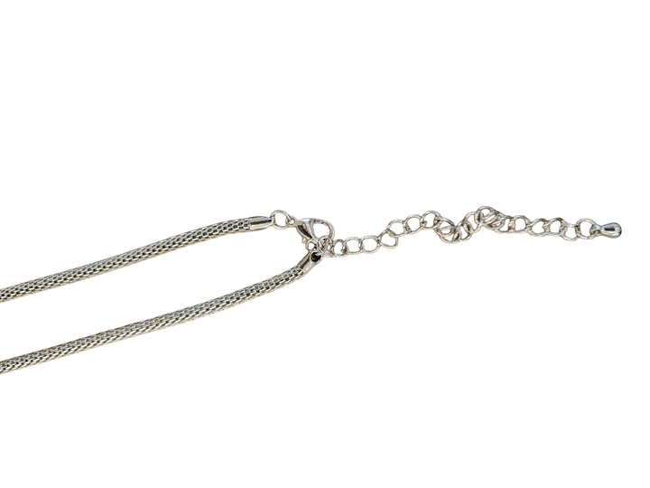 B04. "Rainbow Swirl" AA Silver Plated Necklace.