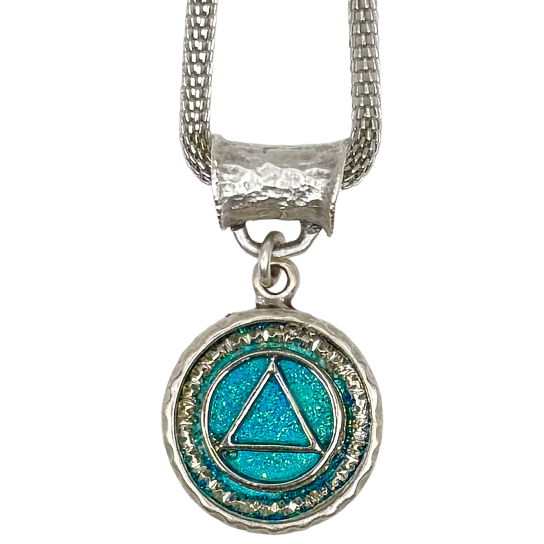 "Turquoise Sky", AA Silver Plated Necklace - Choices Books & Gifts