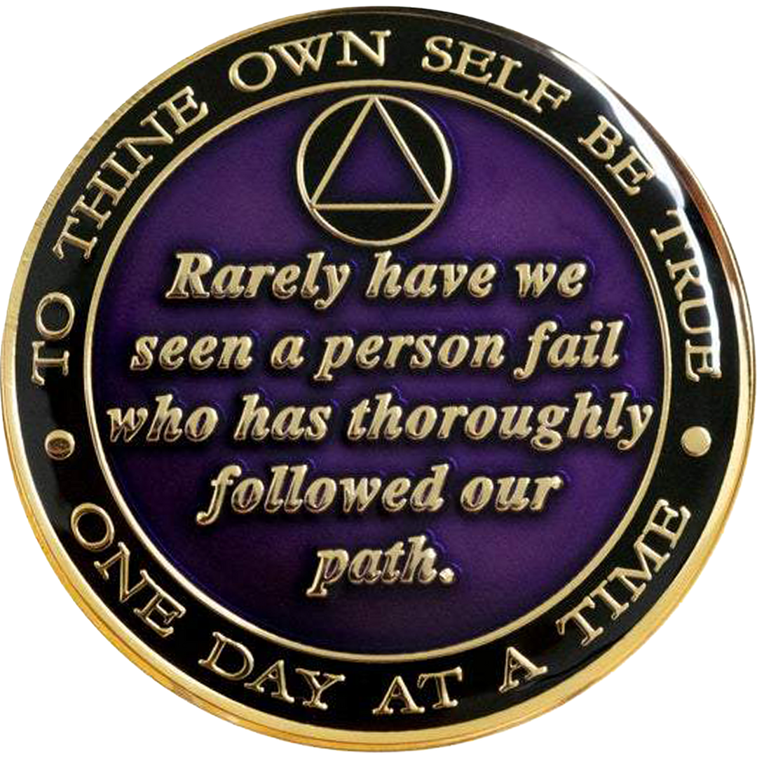 #B07. Bill & Bob Purple Coin w/ Volcano Crystals (1-55)