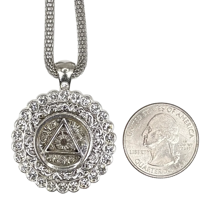 B09. "Silver Starlight", AA Silver Plated Necklace.