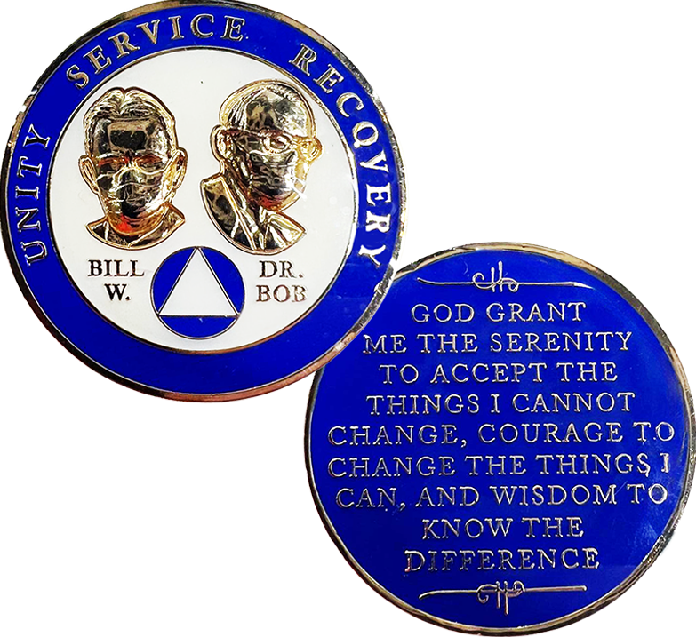 Bill & Bob Masked Coin - Recovery Medallion from Choices Books & Gifts