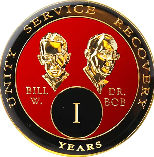 Bill & Bob Red Coin - Recovery Medallion from Choices Books & Gifts