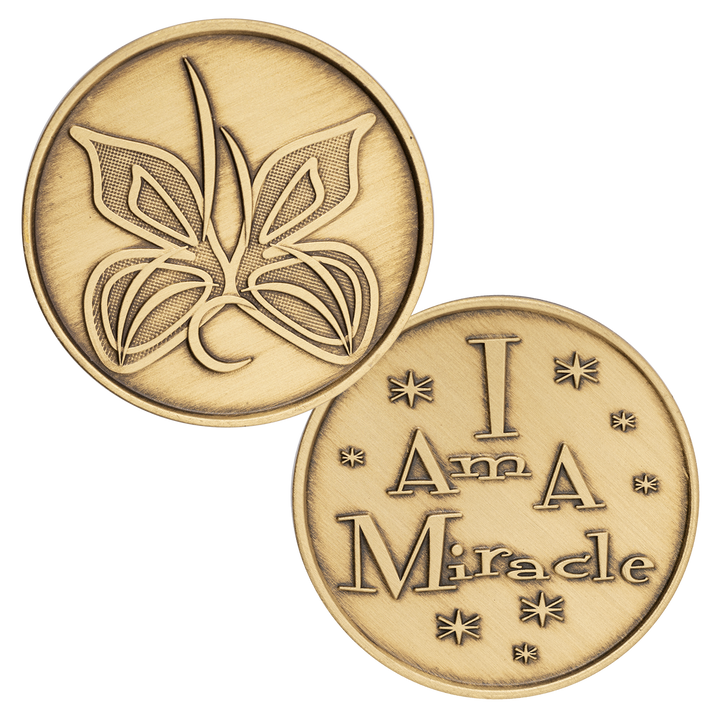 C06. Butterfly, Miracle, I am a Miracle, Bronze Coin. BRM80