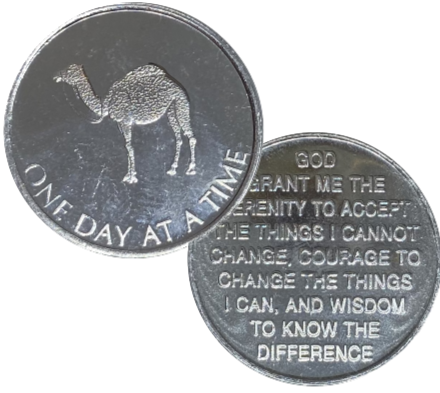 Camel ODAT Serenity Prayer Aluminum Coin - Recovery Medallion from Choices Books & Gifts