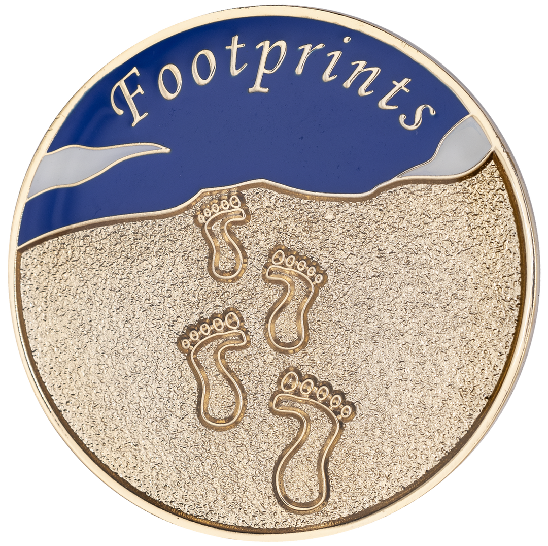 Footprints Medallion - Recovery Medallion from Choices Books & Gifts