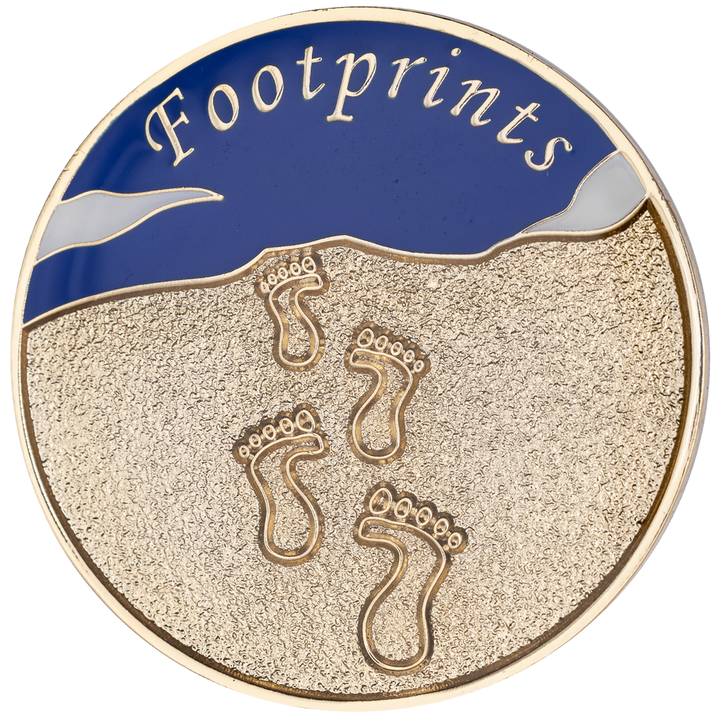 Footprints Medallion - Recovery Medallion from Choices Books & Gifts