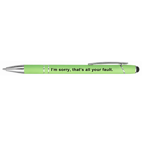 G138. Funny Office Pen – Retractable Ballpoint Pen Set