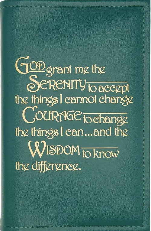 G001. AA SINGLE Book Cover, Hardcover Big Book.  Plain or Serenity.  9 Colors.