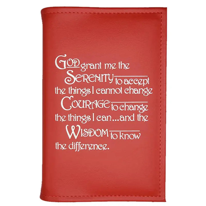 G001. AA SINGLE Book Cover, Hardcover Big Book.  Plain or Serenity.  9 Colors.