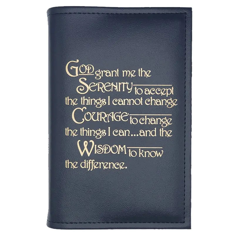 G001. AA SINGLE Book Cover, Hardcover Big Book.  Plain or Serenity.  9 Colors.