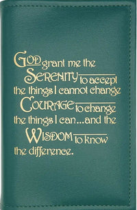 G001. AA Single Book Cover for Hardcover Big Book. Style: Plain or Serenity.   Available in 9 Colors.