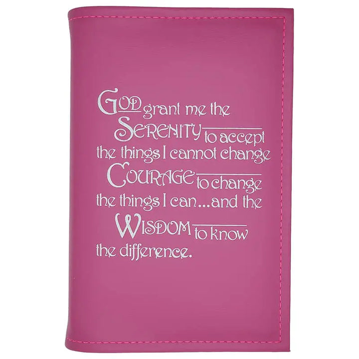 G001. AA Single Book Cover for Hardcover Big Book. Style: Plain or Serenity.   Available in 9 Colors.