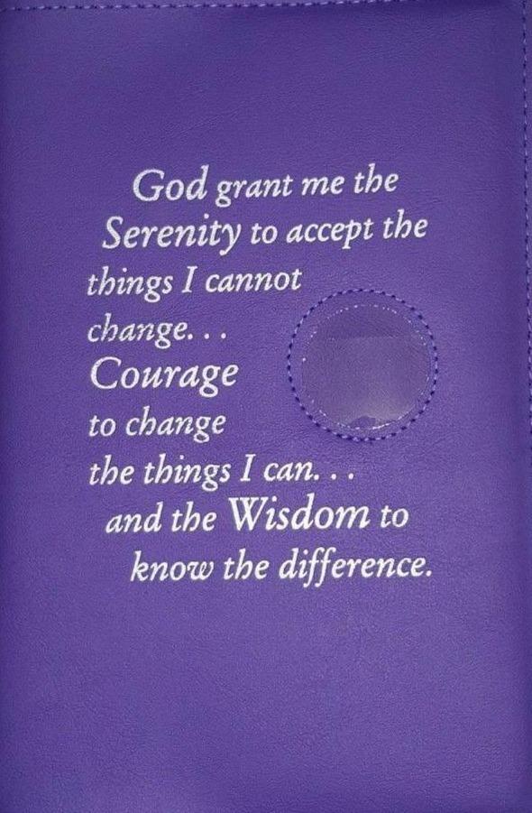 G002.  AA, Single Book Cover, for Big Book Hardcover. Serenity Prayer Cover. - Premium Gifts from Culver Enterprises - Just $29.95! Shop now at Choices Books & Gifts