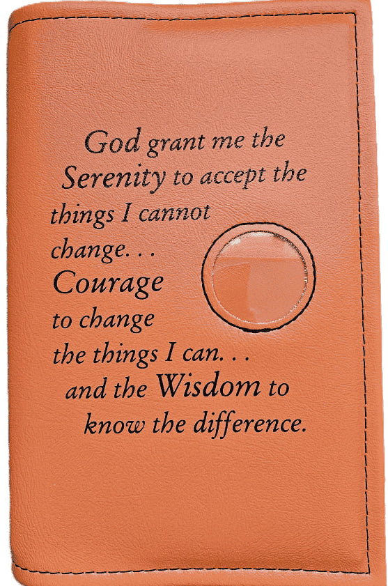 G002.  AA Single for Hardcover Big Book. Style: Plain or Serenity w Coin Slot.   Available in 10 Colors.