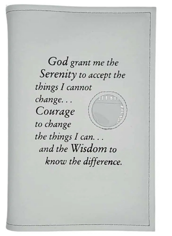 G002.  AA Single for Hardcover Big Book. Style: Plain or Serenity w Coin Slot.   Available in 10 Colors.