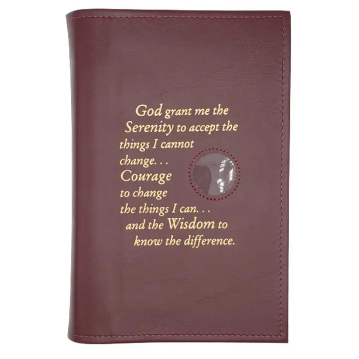 G003. AA SINGLE Book Cover, LARGE PRINT.  Serenity w Coin Slot.  9 Colors.