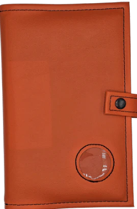 G004. AA DOUBLE Book Cover, Hardcovers.   Plain w Coin Holder.   10 Colors.