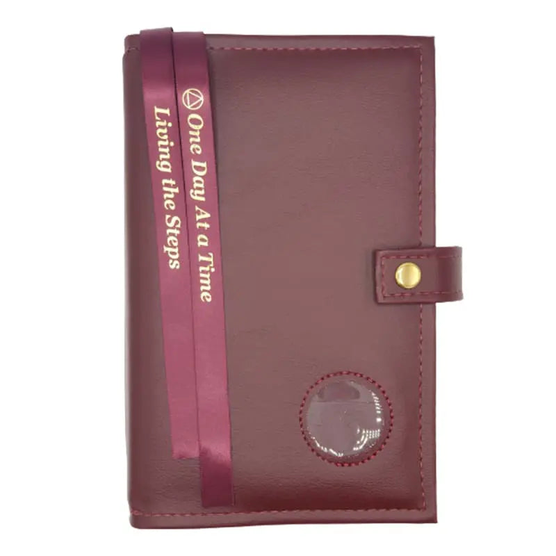 G004. AA Double Book Cover for Hardcover Big Book.  Style: Plain w Coin Holder.   Available in 10 Colors.