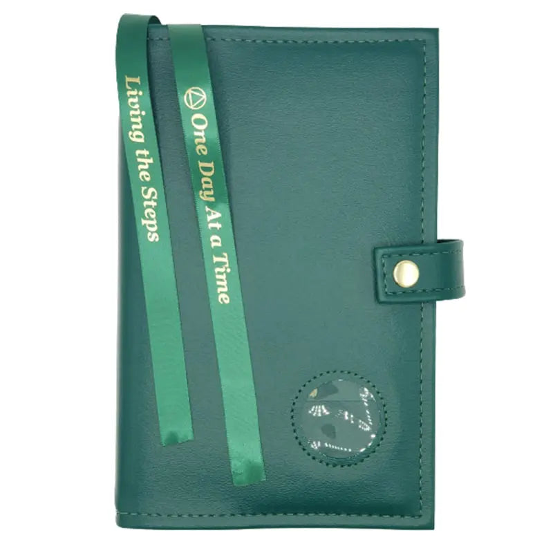 G004. AA Double Book Cover for Hardcover Big Book.  Style: Plain w Coin Holder.   Available in 10 Colors.