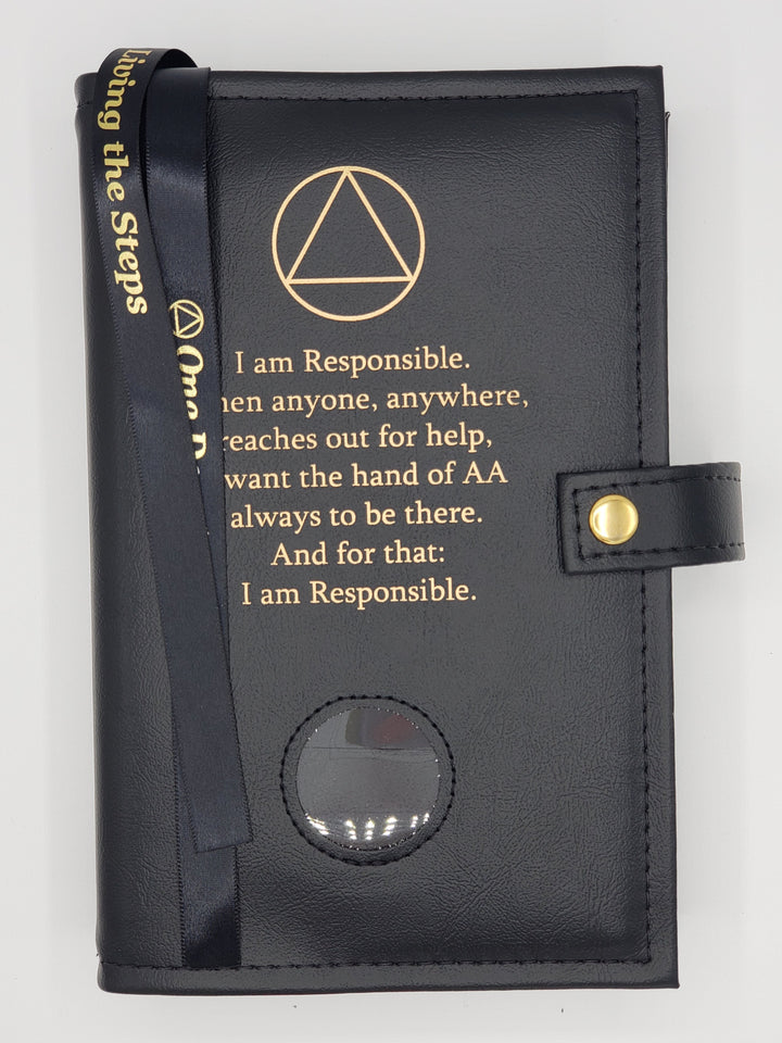 G005. AA, Double Book Cover, for Hardcover Big Book & 12n12. Serenity Prayer. - Premium Gifts from Culver Enterprises - Just $42.95! Shop now at Choices Books & Gifts