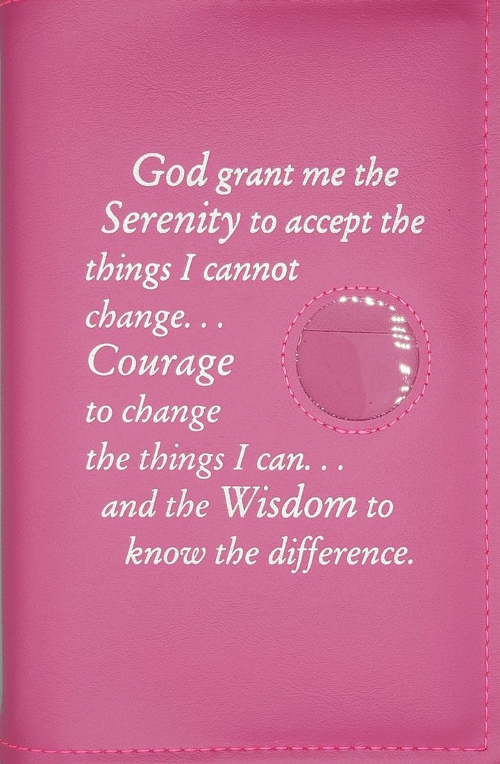G006. NA, Single Book Cover, for Hardcover Basic Text. Serenity Prayer. - Premium Gifts from Culver Enterprises - Just $29.95! Shop now at Choices Books & Gifts