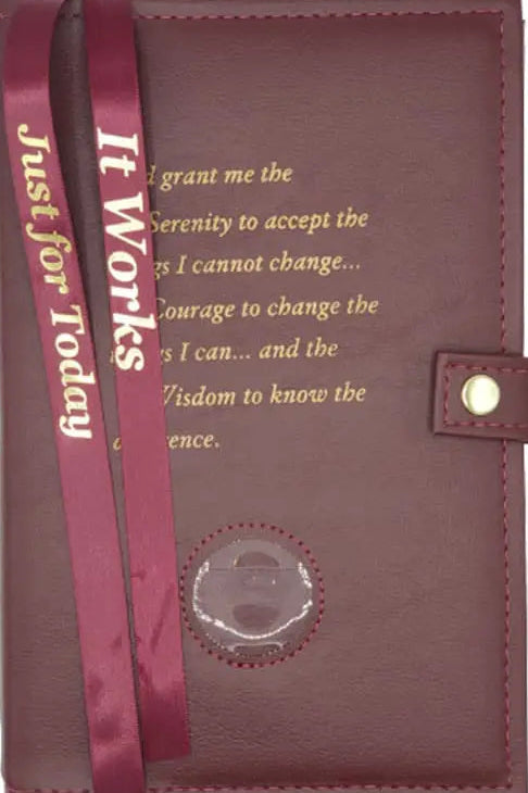 G009. NA DOUBLE Book Cover, Hardcovers. Serenity w Coin Holder.  10 Colors.
