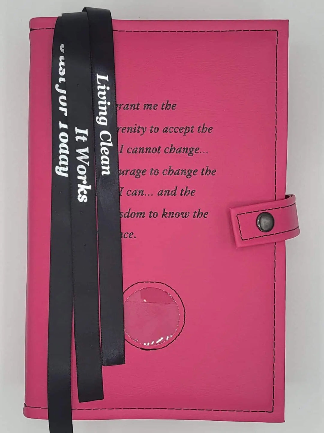 G009. NA Triple Book Cover for Hardcover.  Style:  NA Symbol or Serenity w Coin Holder.  Available in 10 Colors.