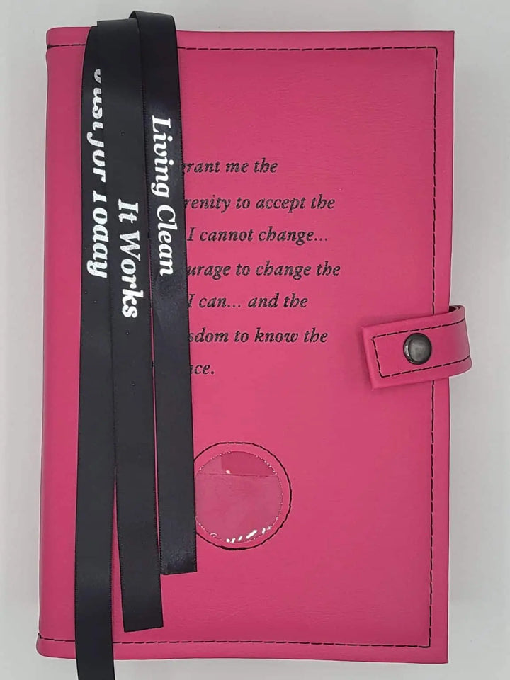G009. NA Triple Book Cover for Hardcover.  Style:  NA Symbol or Serenity w Coin Holder.  Available in 10 Colors.