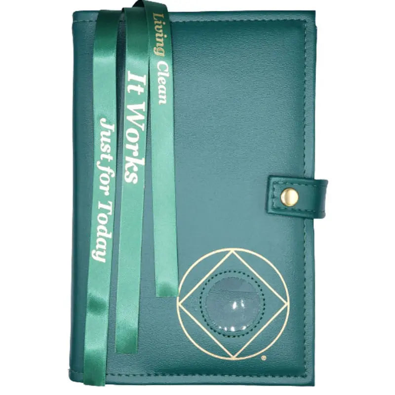 G009. NA Triple Book Cover for Hardcover.  Style:  NA Symbol or Serenity w Coin Holder.  Available in 10 Colors.