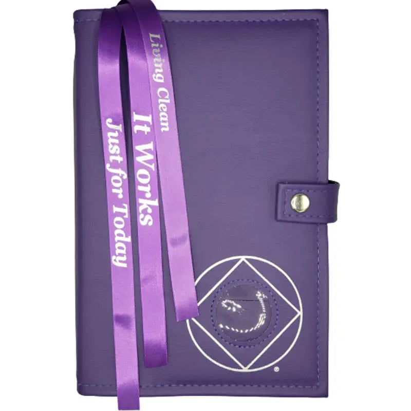 G009. NA Triple Book Cover for Hardcover.  Style:  NA Symbol or Serenity w Coin Holder.  Available in 10 Colors.