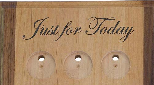 G011. 12 Medallion Holder, NA, Just for Today - Choices Books & Gifts