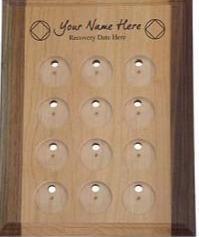 G012. 12 Medallion Holder, NA, Personalized w NA Symbol - Choices Books & Gifts