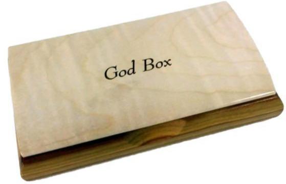 G021. God Box: Handcrafted Two Tone Boxes - Premium Gifts from Mikutowski Woodworking - Just $45.95! Shop now at Choices Books & Gifts