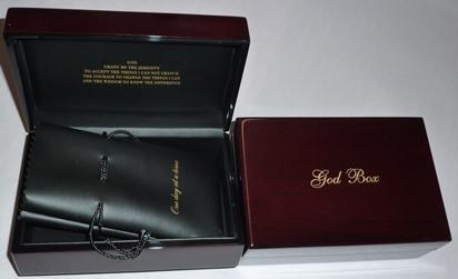 G024. God Box: Teakwood with Serenity Prayer on Inside Cover.  G6 - Premium Gifts from Culver Enterprises - Just $94.95! Shop now at Choices Books & Gifts
