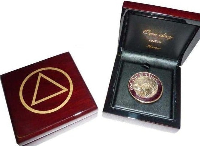 G025. Medallion Box: AA, Burgundy, High Gloss. - Premium Gifts from Culver Enterprises - Just $59.95! Shop now at Choices Books & Gifts