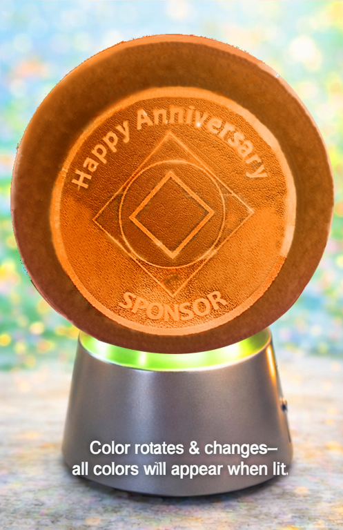 NA SPONSOR Crystal Coin Sphere Medallions. (Custom Made - takes 14 days for delivery.) - Choices Books & Gifts