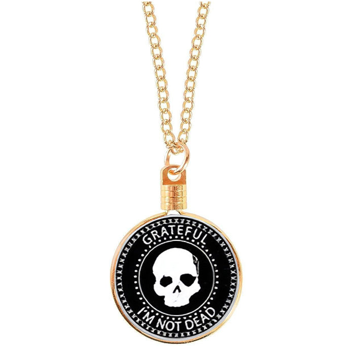 G033. Medallion Holder Necklace: Gold, 24 or 30 in.