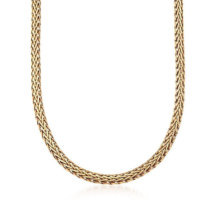G035. Medallion Necklace: Gold THICK Chain, 30 in.