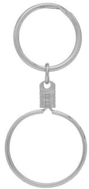 G038. Medallion Holder Key Chain:  Gold - Premium Gifts from None - Just $5.95! Shop now at Choices Books & Gifts