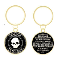 G041. Key Chain: Grateful Dead, Gold. Medallion Included