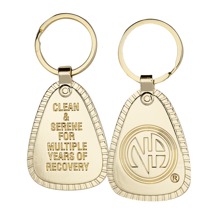G043a. Key Chain: NA, Multiple Years, Gold.